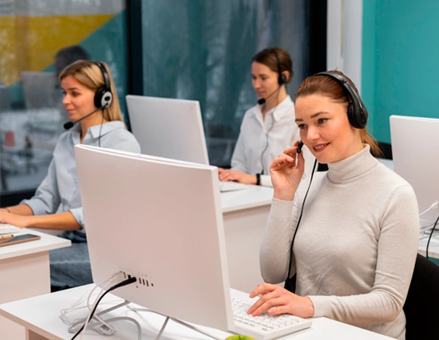The services provided by the outbound contact center
